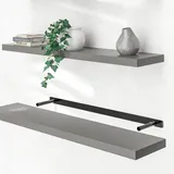CASARIA Hängeregal 110 x 3,8 x 23 cm Grau