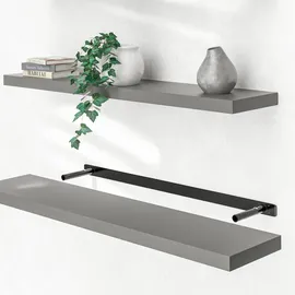 CASARIA Hängeregal 110 x 3,8 x 23 cm Grau