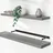 CASARIA Hängeregal 110 x 3,8 x 23 cm Grau