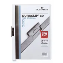 Durable Schnellhefter Duraclip A4 Weiß 25 St.