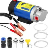 12V 100W Ölabsaugpumpe, Motoröltransferwechselpumpe, Motorölauszieherpumpe Ölwechselpumpe Passend, Kraftstoffpumpe, Tragbare Elektrische Selbstansaugende Diesel für Auto Motorrad Boot LKW