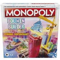 Monopoly Bauen - Belgische Edition Brettspiel Strategiespiel Familienspiel Spiele für Kinder Tolles Spiel zum Spielen Familienbrettspiele ab 8 Jahren