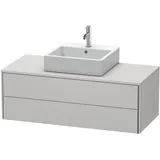 Duravit „XSquare“ Waschtischunterbau wandhängend 120,0 x 54,8 cm, in Nordic Weiß Seidenmatt