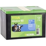 Kerbl Titan Alkaline Batterie 9 V, 90 Ah