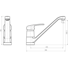 Schütte Grande chrom 77250