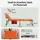 CASARIA Sonnenliege 190 x 60 x 30 cm Orange