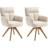 Esszimmerstuhl HOME AFFAIRE "Monaco, TOPSELLER", beige (creme, natur), B:59cm H:92,5cm T:67,5cm, Stühle, verschiedene Gestelle wählbar, Belastbar bis 120 Kg