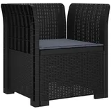vidaXL 1-Sitzer Sessel 1 x 1 x 1 cm grau