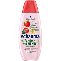 1x Schauma Pflege-Shampoo Natur Momente- Erdbeere, Banane & Chia Samen 350ml