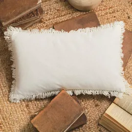 Today Dekokissen Boho 30 x 50 cm Weiß