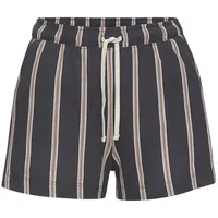 LASCANA Pyjamashorts Damen anthrazit gestreift Gr.40/42
