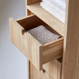 Tikamoon Jonàk Hochschrank 180 cm Braun Massivholz