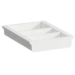 LAUFEN Space Ordnungssystem H4954011606311 20x4,5x27,4cm, für kleine Schubladen, weiß