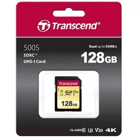 Transcend SDXC 128GB Class 10 500S UHS-I V30