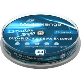 MediaRange DVD+R DL 8,5GB 8x 10er Spindel (MR466)