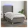 vidaXL Boxspringbett 100 x 200 cm Dunkelgrau
