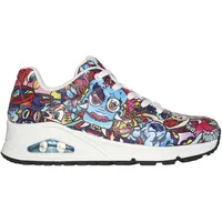 Skechers Uno - Color Doodle Damen Freizeitschuhe, multicolor, Größe 35 - 35