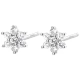 Hey Happiness Ohrstecker Blume Zirkonia 925 Silber onesize