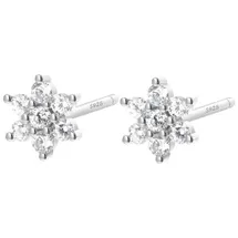 Hey Happiness Ohrstecker Blume Zirkonia 925 Silber onesize