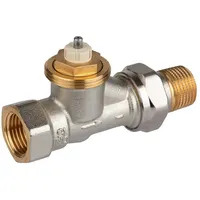 RESIDEO Thermostatventilkörper sx Messing vernickelt, Durchgang, 3/8'