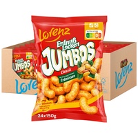 Lorenz Snack World ErdnußLocken Jumbos, 24er Pack (24 x 150 g)