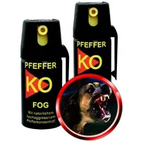 div 6er Set Tierabwehrspray Pfefferspray Ballistol KO Fog 40ml von Aktivhandel