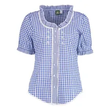 OS-TRACHTEN Poror Trachtenbluse blau 34