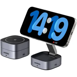 UGREEN 2-IN-1 Faltbare Tragbare iPhone Ladestation