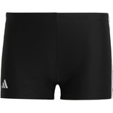 adidas Herren 3 Stripes Boxer-Badehosen, Black/White, L-XL