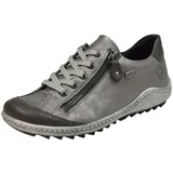 REMONTE Damen Bequemschuhe R1402, Frauen Schnürhalbschuhe,lose Einlage,strassenschuhe,schnuerung,lace-up,shoes,low-tie,lady,grau kombi,39 EU / 6 EU