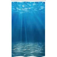 ABAKUHAUS Duschvorhang 120 x 180 cm blau