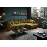 ed-lifestyle polstermöbel Pascha Ecksofa 308 x 192 cm Olive - Olive