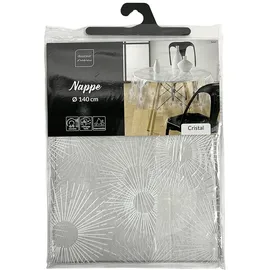douceur d ́intérieur Tischdecke, Transparent, Kunststoff, 140x140 cm, Wohntextilien, Tischwäsche, Tischdecken