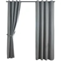 Gardinenbox Vorhang, Grau, 145x245 cm, Oeko-Tex® Standard 100, Wohntextilien,