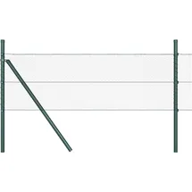 vidaXL Zaunpfosten 100 x 0,5 m Grau/Stahl