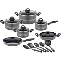 GSW Topf-Set »Milano, inkl. 5-teiliges Küchenhelfer-Set«, Aluminium-Kunststoff, (Set, 15