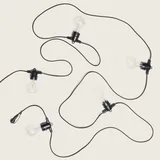 LEDKIA + 5 LED Glühbirnen Filament E27 24V Schwarz | Schwarz