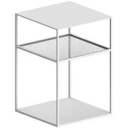 Zeus Slim Irony Triplet Beistelltisch, 31 x 31 cm, weiß
