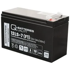 Quality Batteries Q-Batteries 12LS-7 F1 12V 7Ah Blei-Vlies-Akku | AGM VRLA mit VdS G118004