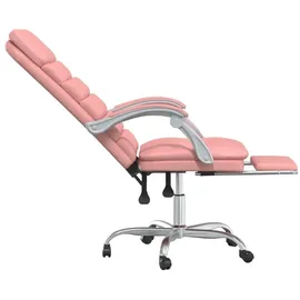 vidaXL Bürostuhl mit Massagefunktion Kunstleder Rosa