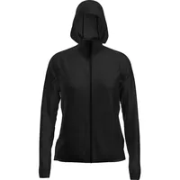 Icebreaker Damen 150 MerinoFine Ace Zip Hoodie Jacke (Größe M, schwarz)