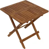 DEGAMO Florencia Beistelltisch 50 x 50 x 50,5 cm braun klappbar