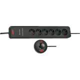 Brennenstuhl Eco-Line Comfort Switch Steckdosenleiste mit Schalter 6-fach Schwarz