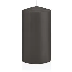 Wiedemann Kerzen Stumpenkerzen Grau 150 x Ø 80 mm, 6 Stück, Kerzen in RAL Kerzengüte Qualität