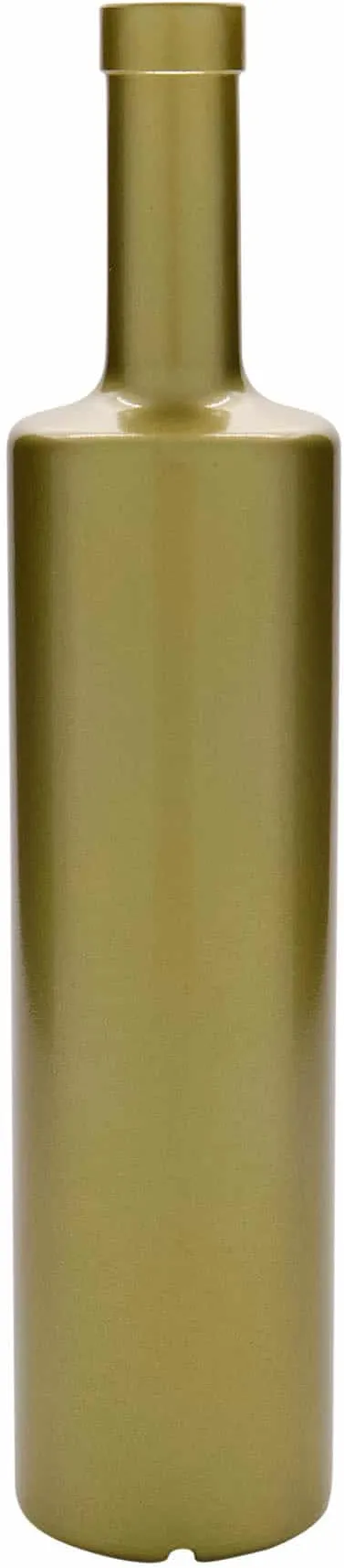 700 ml Bottiglia di vetro 'Centurio', oro, imboccatura: fascetta