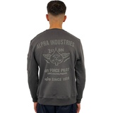 Alpha Industries Air Force Sweatshirt für Herren Vintage Grey