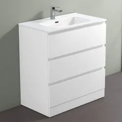 progettobagno Stresa Tre Waschtisch mit Unterschrank 80 cm bodenstehend