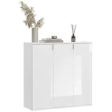 xonox Kommode erweiterbar Sideboard Garberobeschrank Projekt X Kommode weiß Hochglanz,