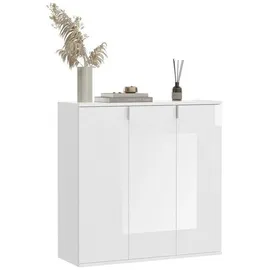 xonox Kommode erweiterbar Sideboard Garberobeschrank Projekt X Kommode weiß Hochglanz,