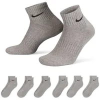 Nike Everyday Cushioned Socks Men's Carbon Heather/Schwarz L